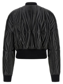 Rick Owens Moncler + Rick Owens Geocamo Bomber Jacket Black