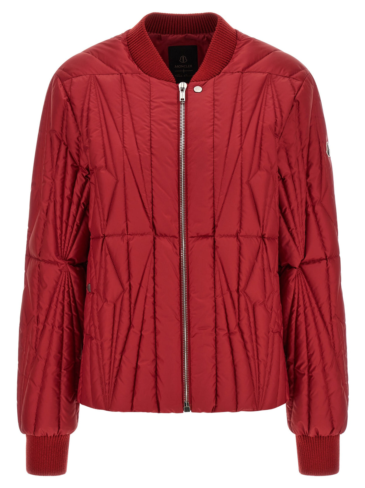 Rick Owens Moncler + Rick Owens Geocamo Flight Down Jacket Red