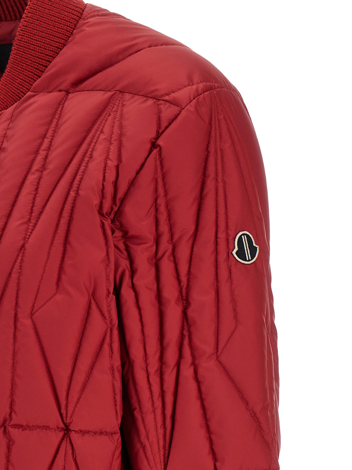 Rick Owens Moncler + Rick Owens Geocamo Flight Down Jacket Red
