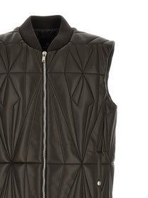 Rick Owens Moncler + Rick Owens Geocamo Flight Vest Brown