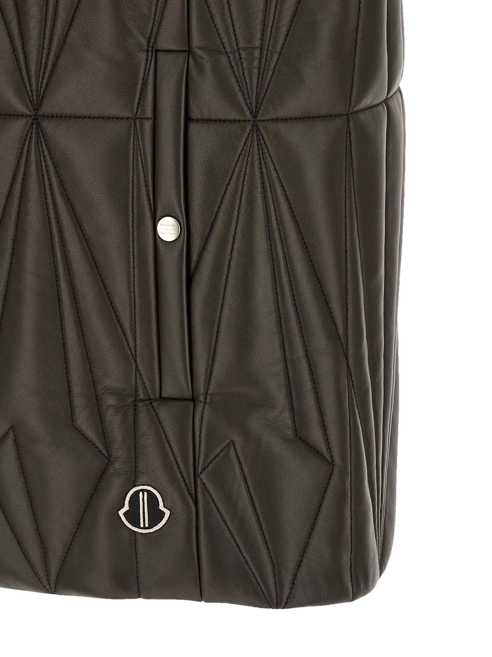Rick Owens Moncler + Rick Owens Geocamo Flight Vest Brown