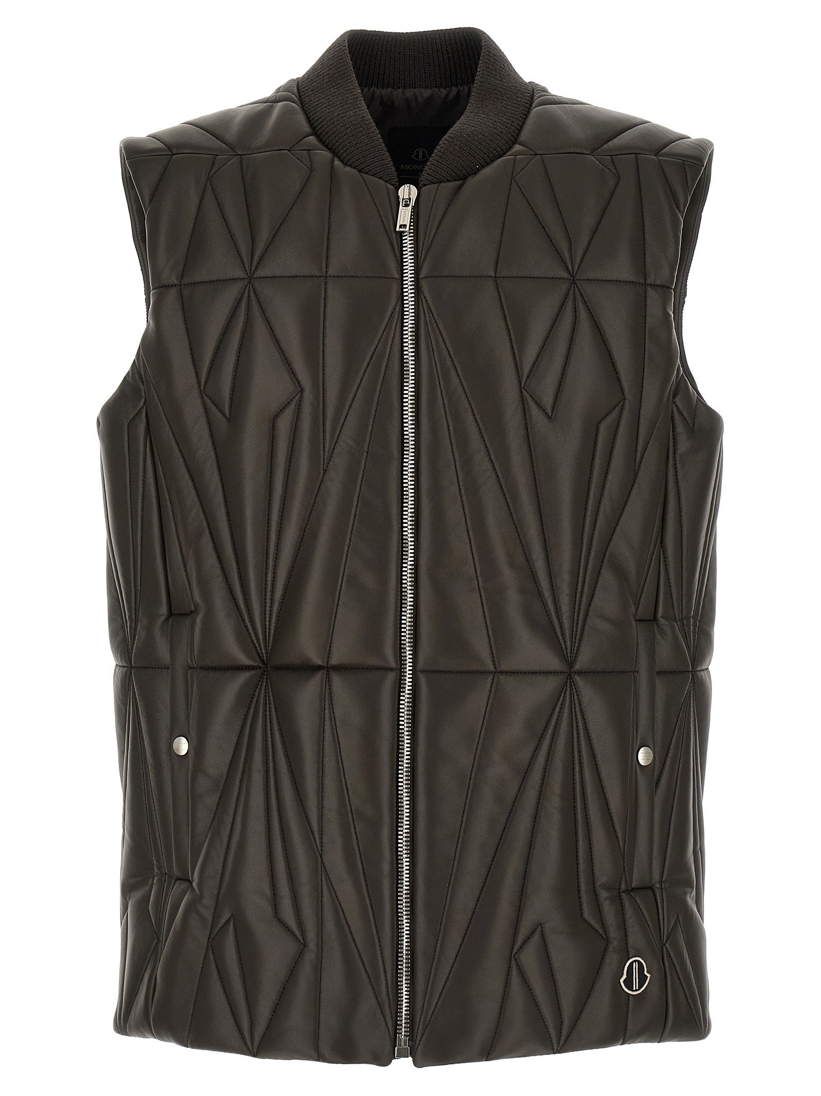 Rick Owens Moncler + Rick Owens Geocamo Flight Vest Brown