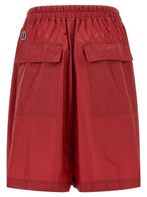 Rick Owens Moncler + Rick Owens Kiltshorts Bermuda Shorts Red