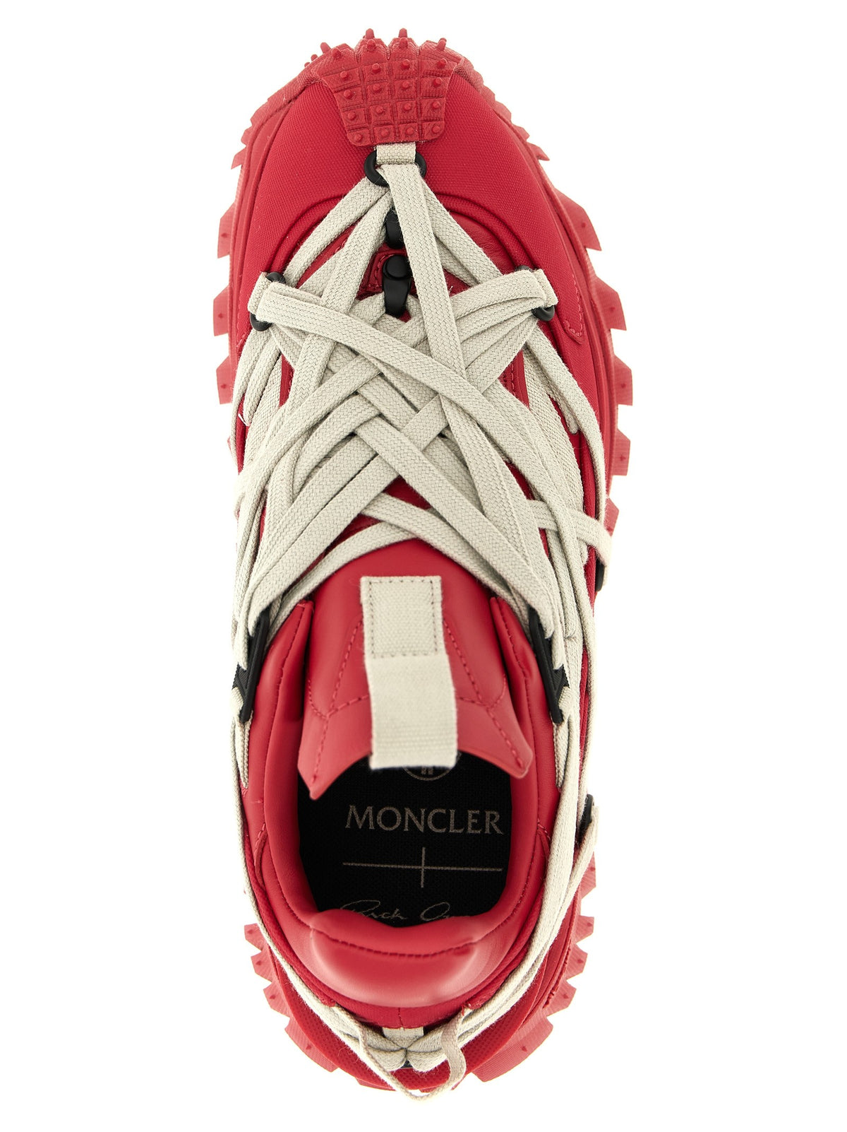 Rick Owens Moncler + Rick Owens Trailgrip Megalace Sneakers Red
