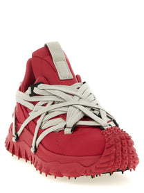 Rick Owens Moncler + Rick Owens Trailgrip Megalace Sneakers Red
