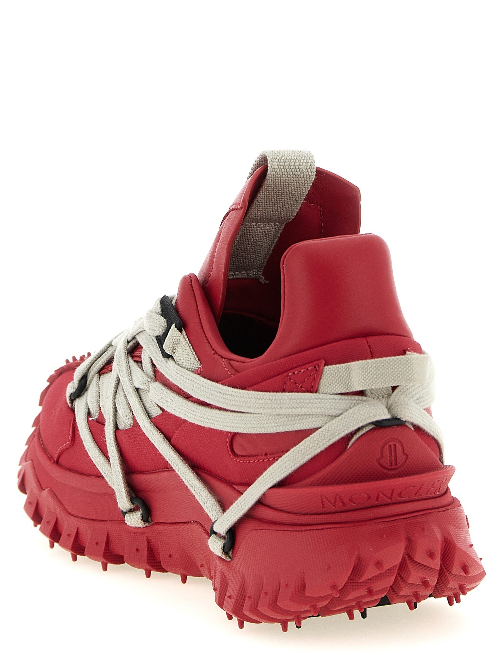 Rick Owens Moncler + Rick Owens Trailgrip Megalace Sneakers Red