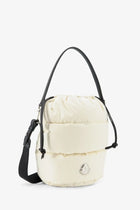 Moncler Women's Caradoc Water Repellent Bucket Bag White, view 3