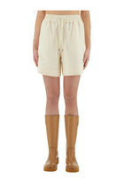 Moncler Women's Cotton Fleece Shorts White