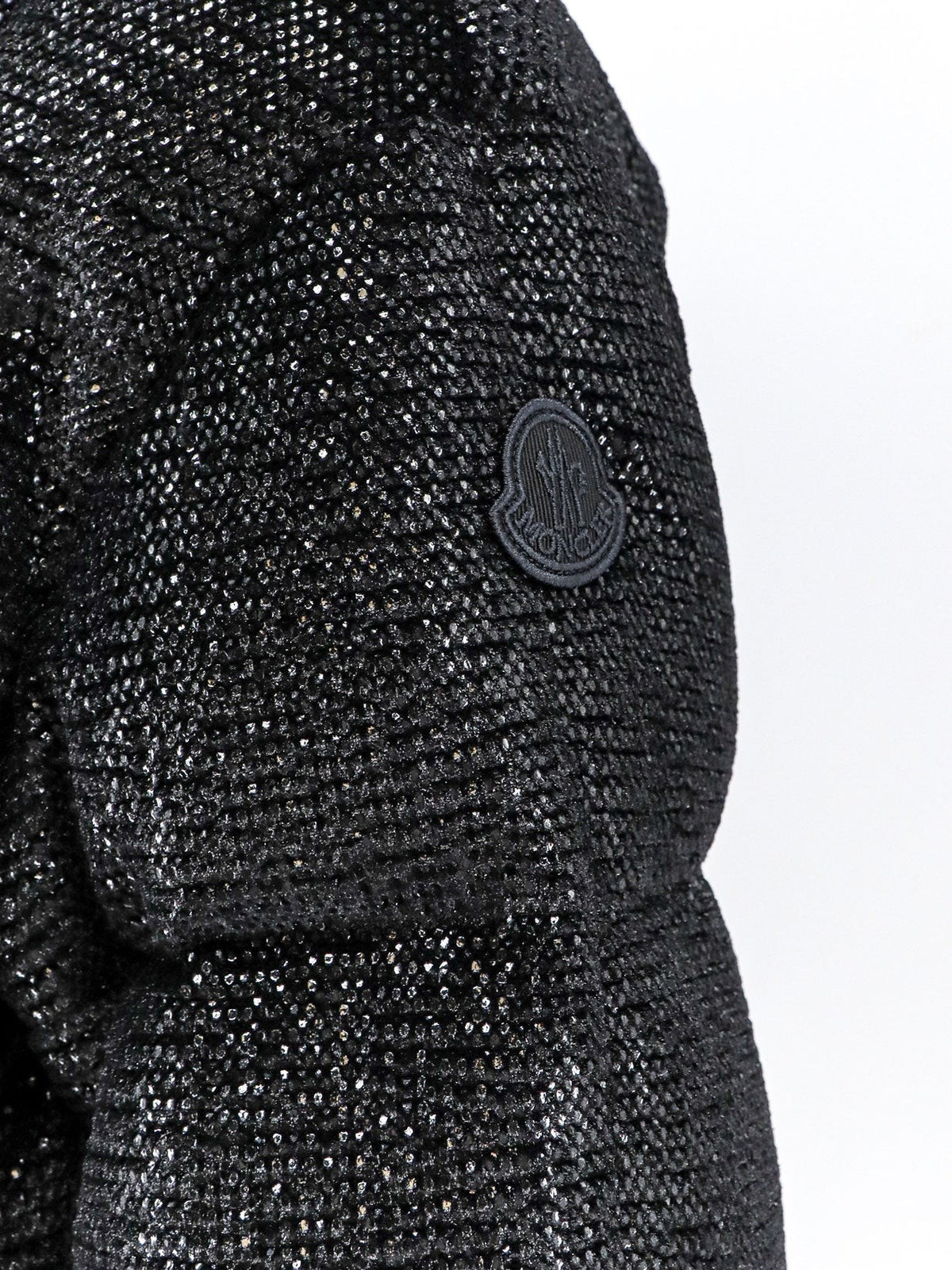 Moncler Women's Mouettes Shiny Down Jacket Black, view 3