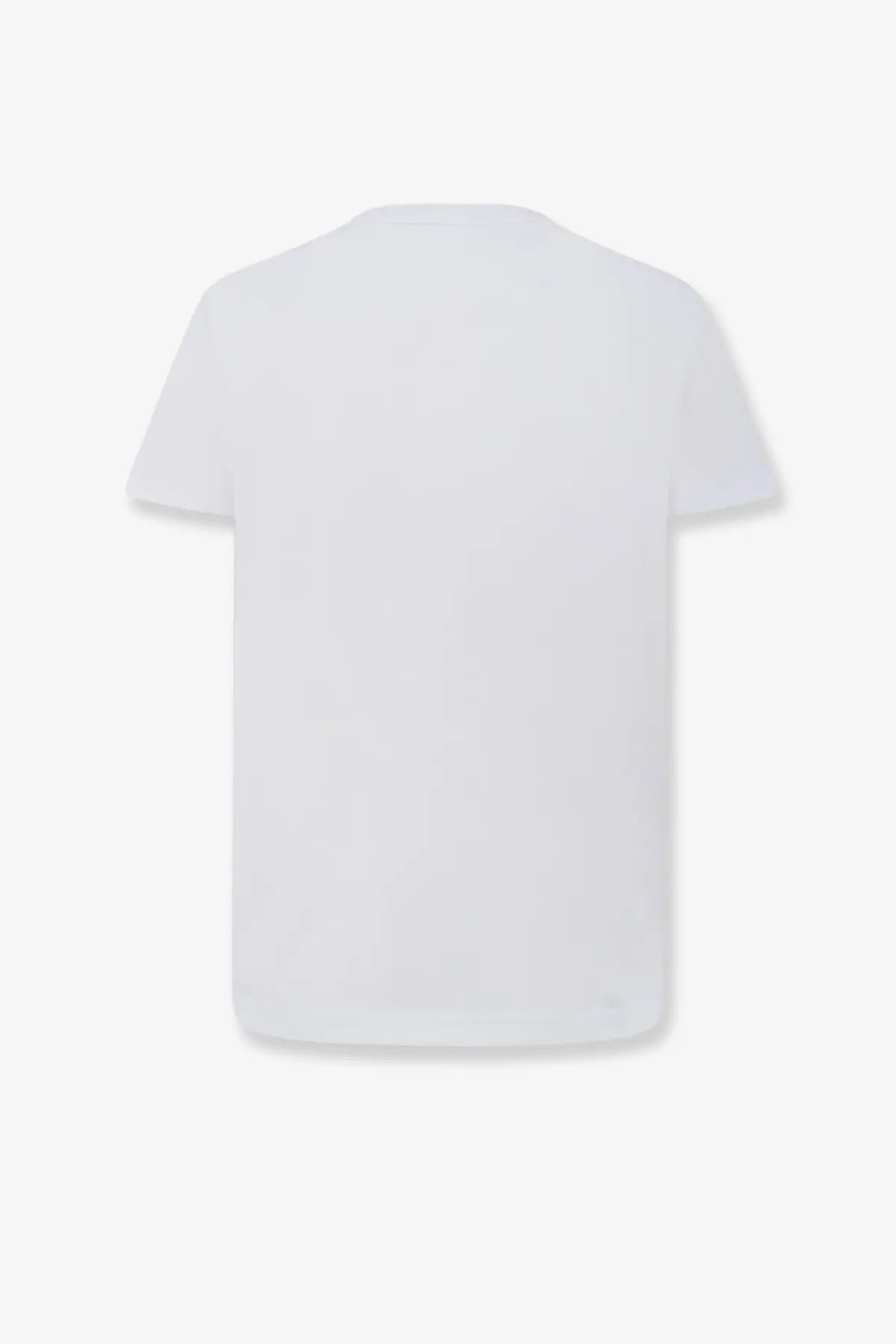 Moncler women’s white organic cotton t-shirt with a simple crew neck and short sleeves