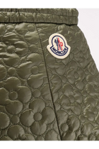 Moncler Women's Quilted Nylon Skirt Green, view 3