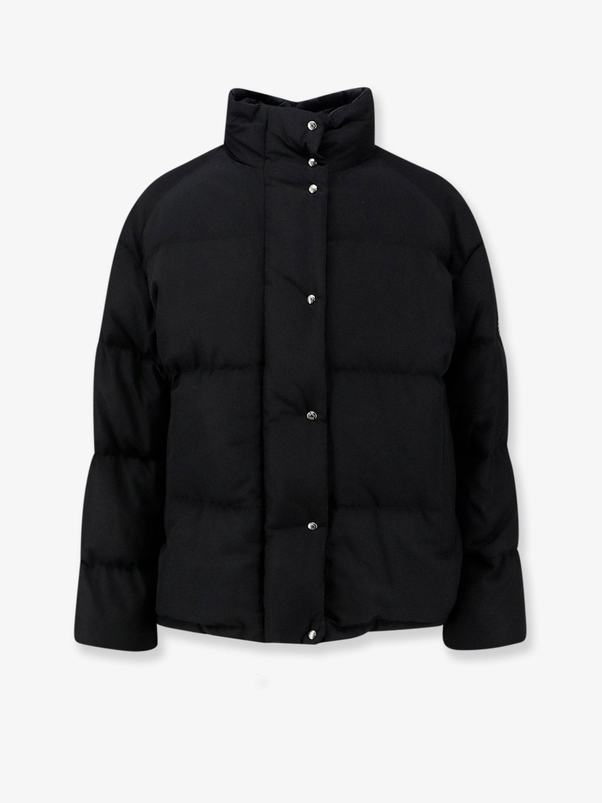 Moncler Women's Verone Nylon and Cotton Down Jacket Black