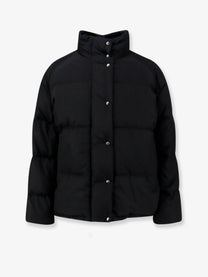 Moncler Women's Verone Nylon and Cotton Down Jacket Black