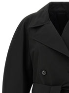 Moncler Genius Moncler Edward Enninful Zake Trench Coat Black, view 3