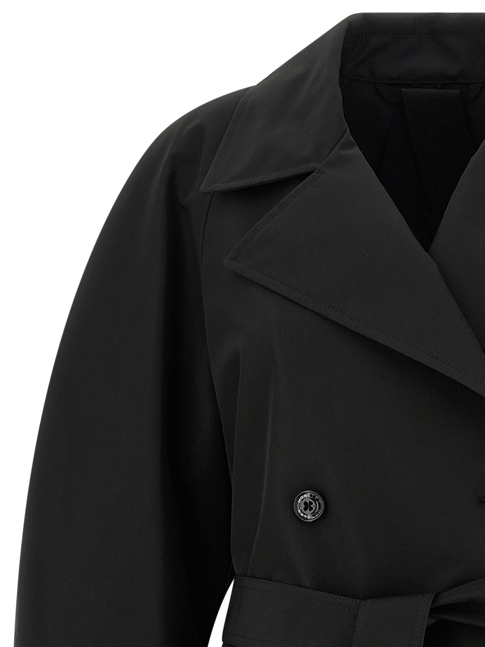 Moncler Genius Moncler Edward Enninful Zake Trench Coat Black