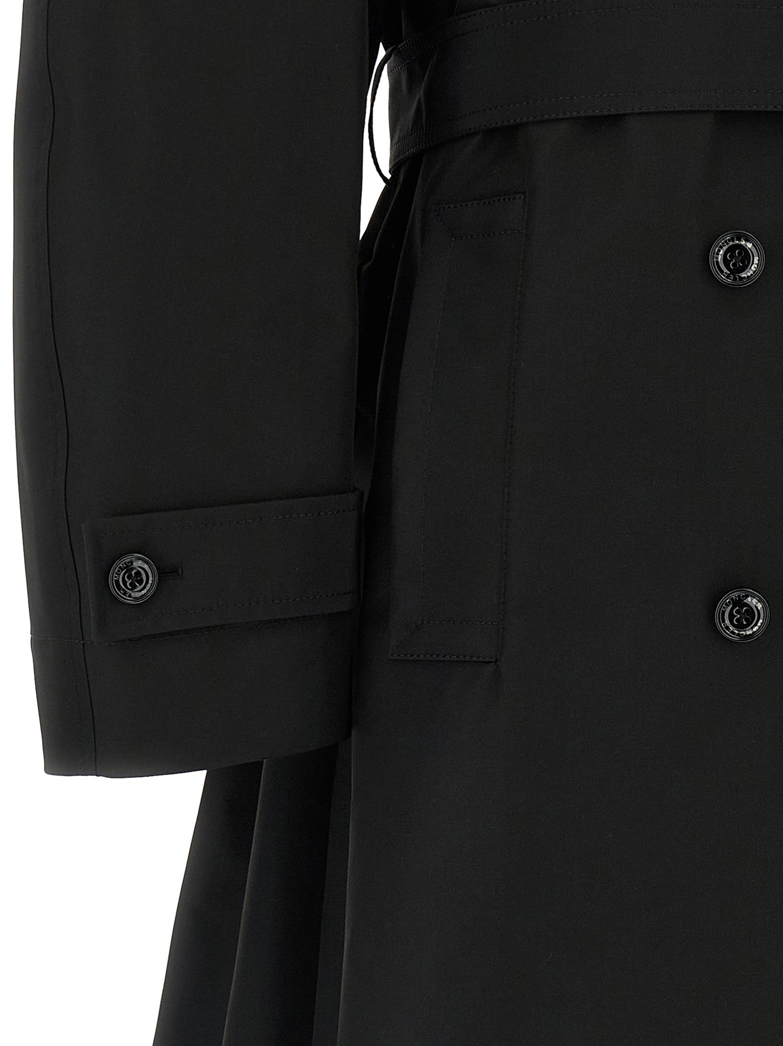 Moncler Genius Moncler Edward Enninful Zake Trench Coat Black
