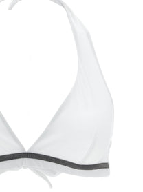 Brunello Cucinelli Monile Bikini Top White