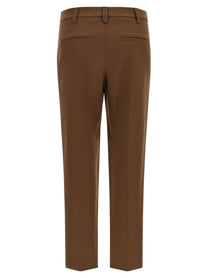 Brunello Cucinelli Monile Cotton Pants Brown
