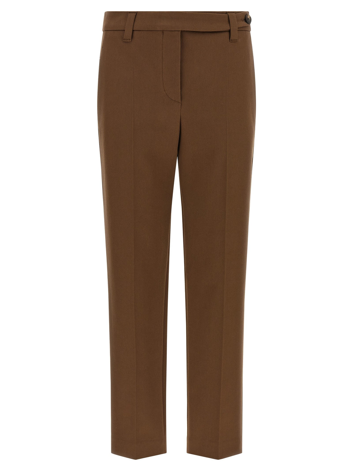 Brunello Cucinelli Monile Cotton Pants Brown