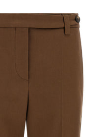 Brunello Cucinelli Monile Cotton Pants Brown