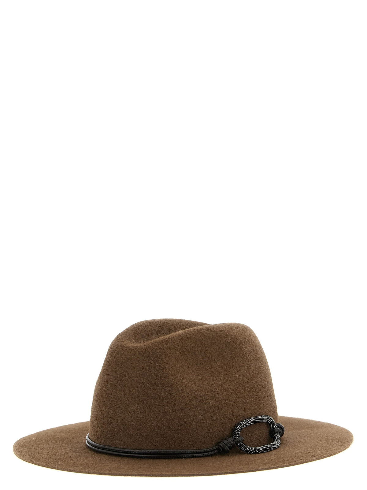 Brunello Cucinelli Monile Hat Brown