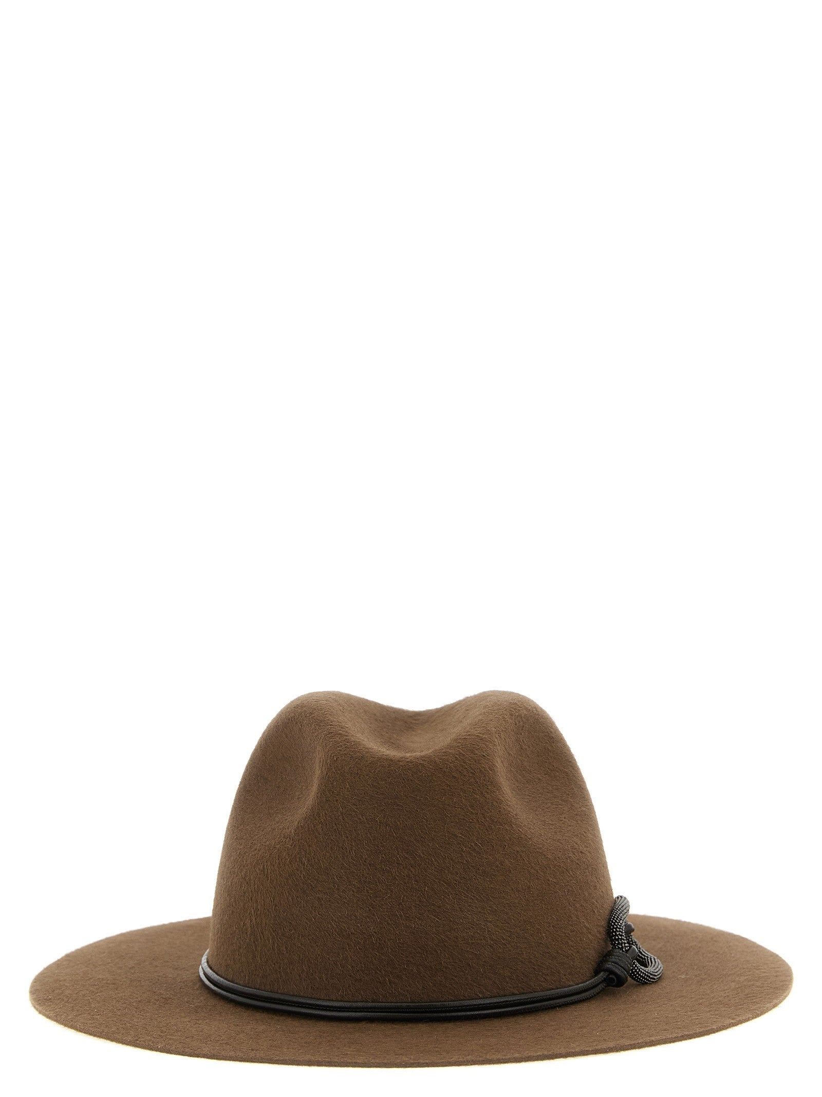Brunello Cucinelli Monile Hat Brown