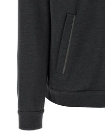 Brunello Cucinelli Monile Hoodie Grey