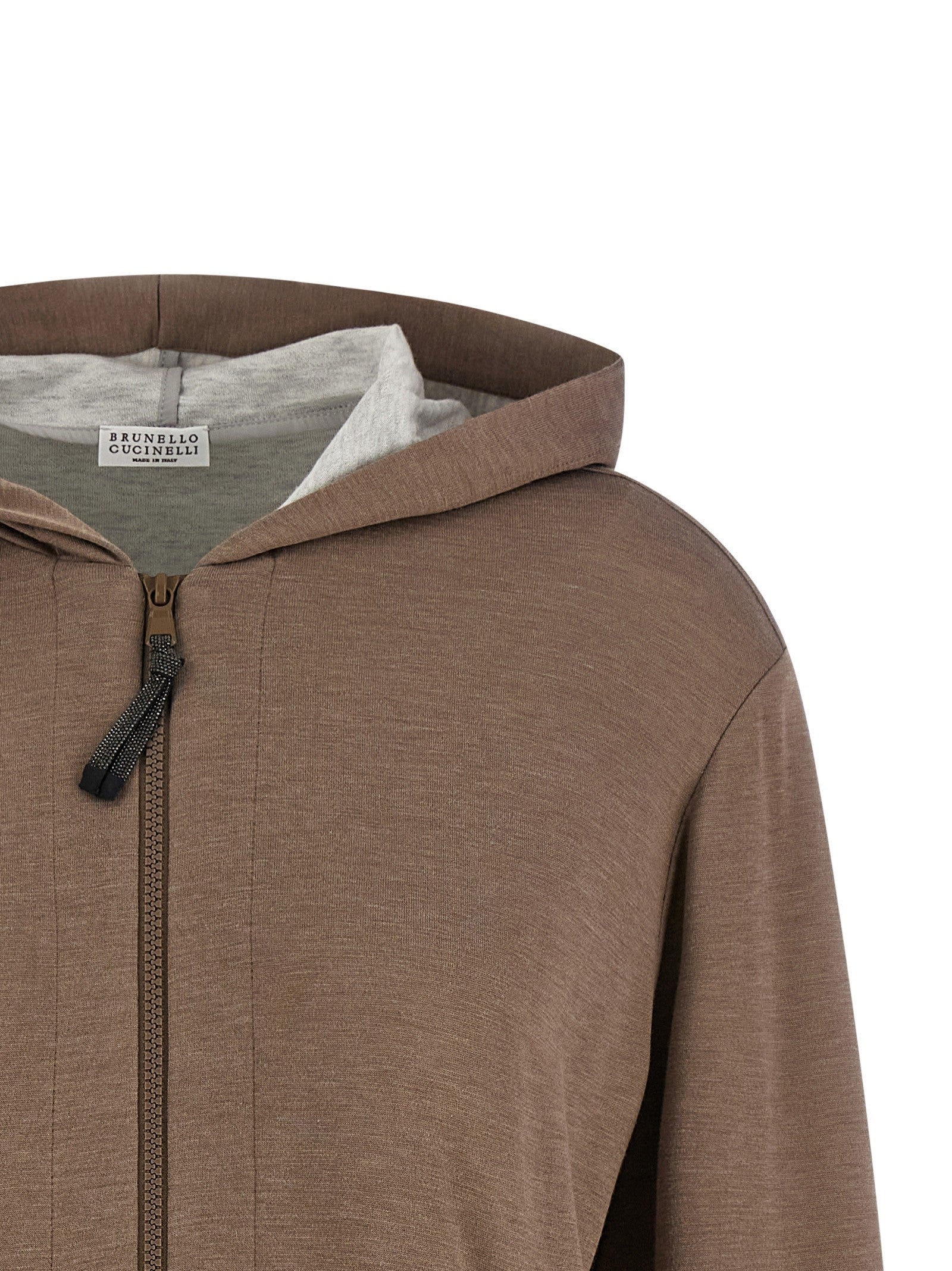 Brunello Cucinelli Monile Hoodie Brown
