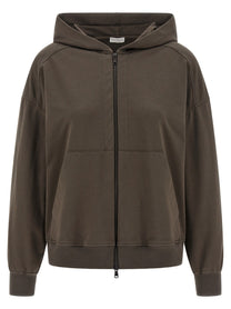Brunello Cucinelli Monile Hoodie Brown