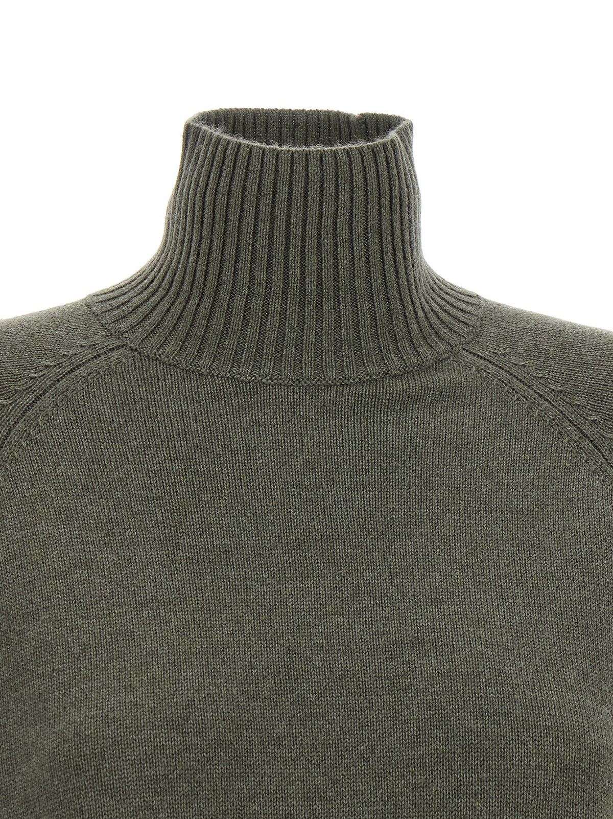 Brunello Cucinelli Monile Insert Sweater Green
