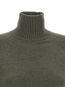 Brunello Cucinelli Monile Insert Sweater Green