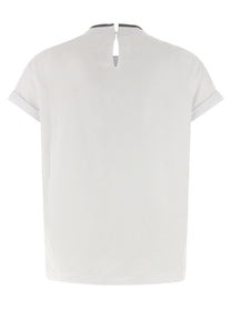 Brunello Cucinelli Monile Jersey Shirt White