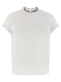 Brunello Cucinelli Monile Jersey Shirt White