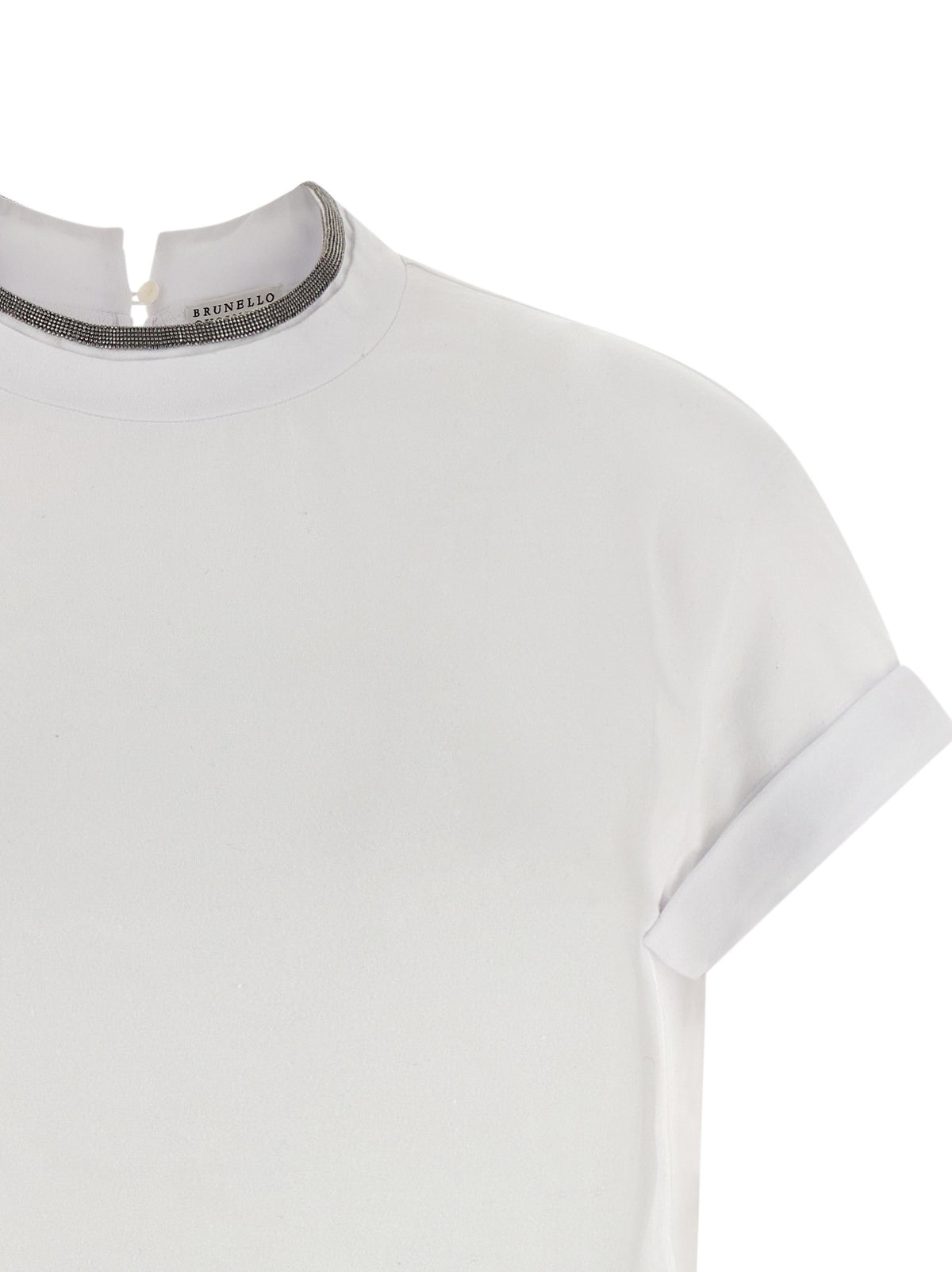 Brunello Cucinelli Monile Jersey Shirt White