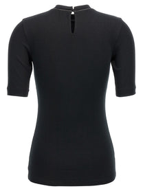 Brunello Cucinelli Monile Ribbed Shirt Black