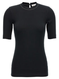 Brunello Cucinelli Monile Ribbed Shirt Black
