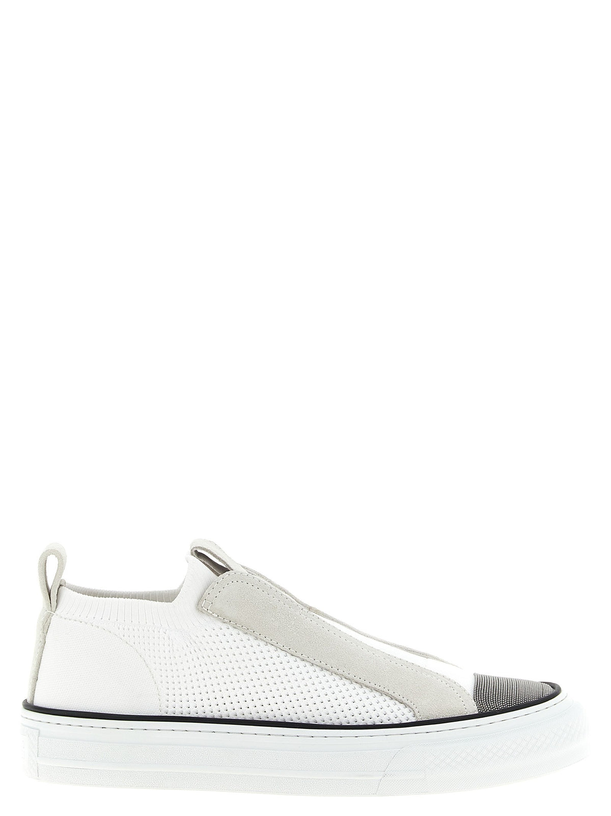 Brunello Cucinelli Monile Slip on Sneakers White