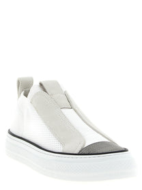 Brunello Cucinelli Monile Slip on Sneakers White