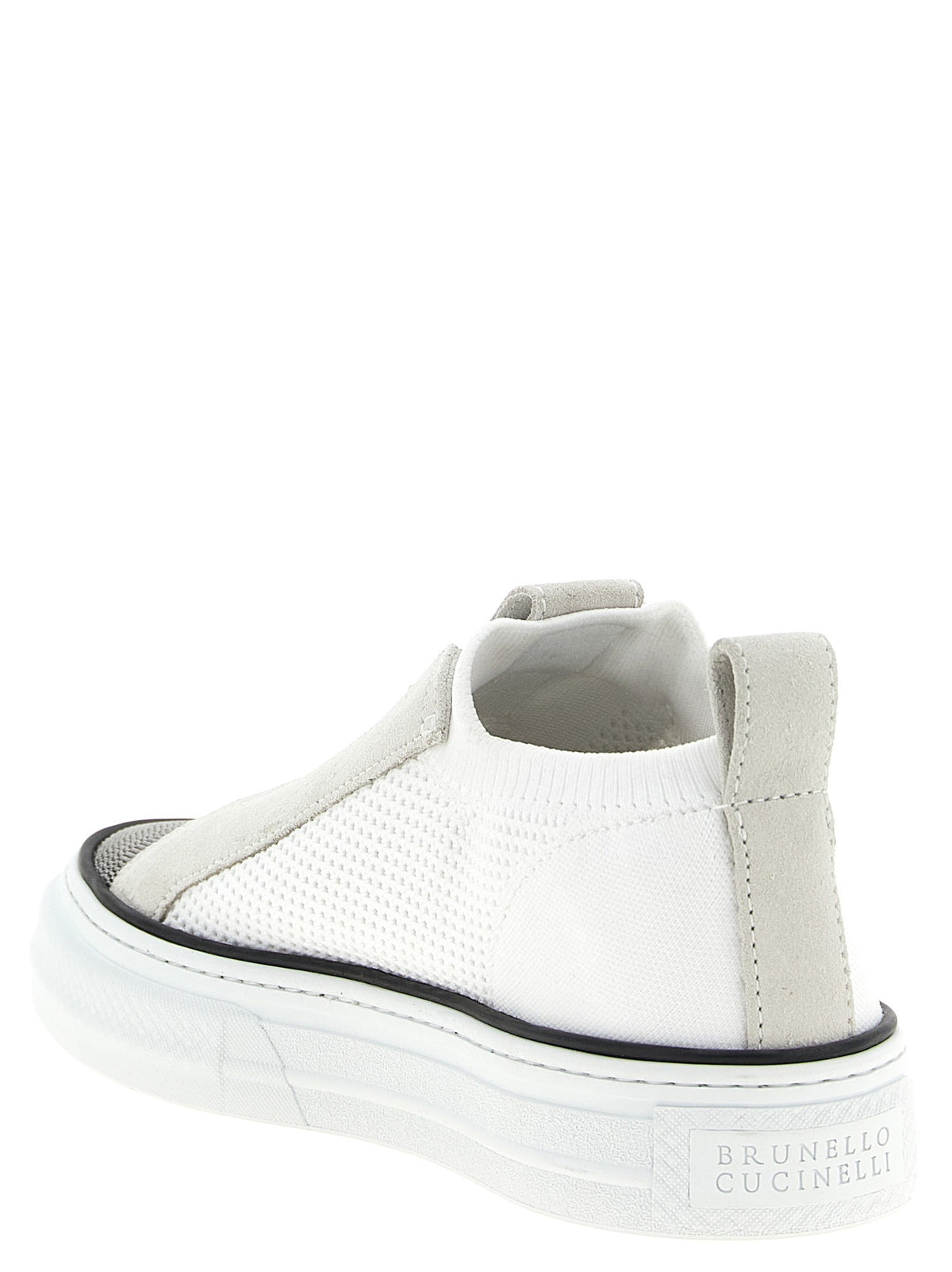 Brunello Cucinelli Monile Slip on Sneakers White