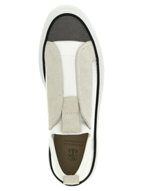 Brunello Cucinelli Monile Slip on Sneakers White