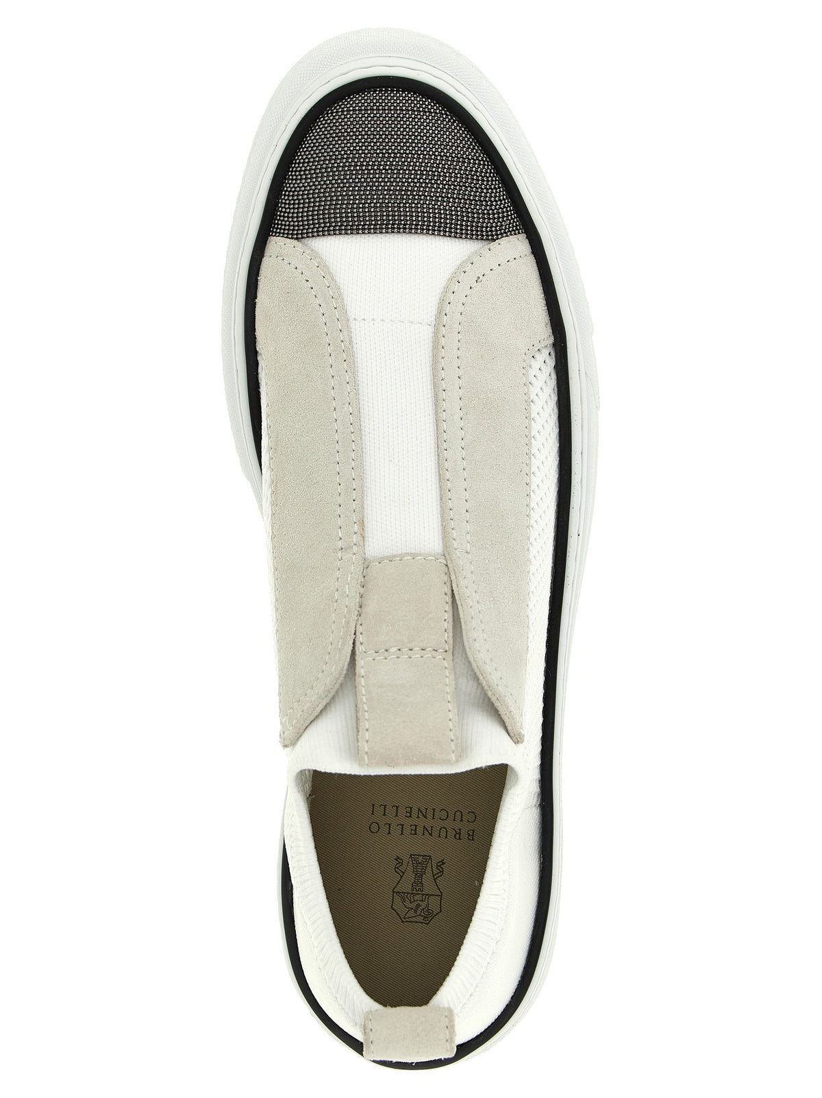 Brunello Cucinelli Monile Slip on Sneakers White