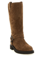 Brunello Cucinelli Monile Suede Boots Brown, view 2