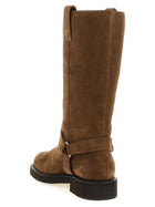 Brunello Cucinelli Monile Suede Boots Brown, view 3