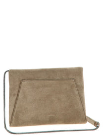 Brunello Cucinelli Monile Suede Clutch Bag Grey