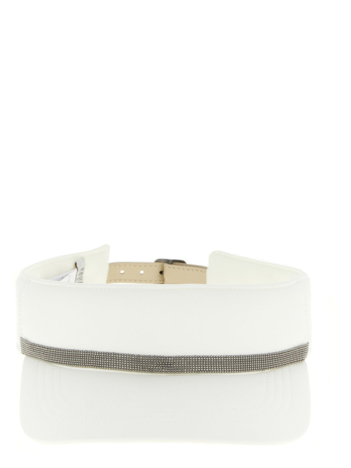 Brunello Cucinelli Monile Visor White