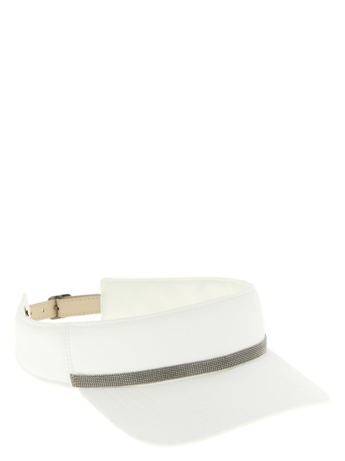 Brunello Cucinelli Monile Visor White