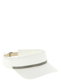 Brunello Cucinelli Monile Visor White