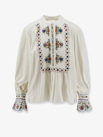 Isabel Marant Étoile Women's Monique Viscose Blend Shirt White