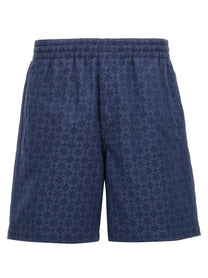 Givenchy Monogram Bermuda Shorts Blue