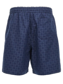 Givenchy Monogram Bermuda Shorts Blue